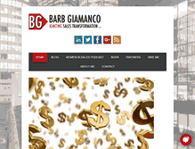 Tablet Screenshot of barbaragiamanco.com